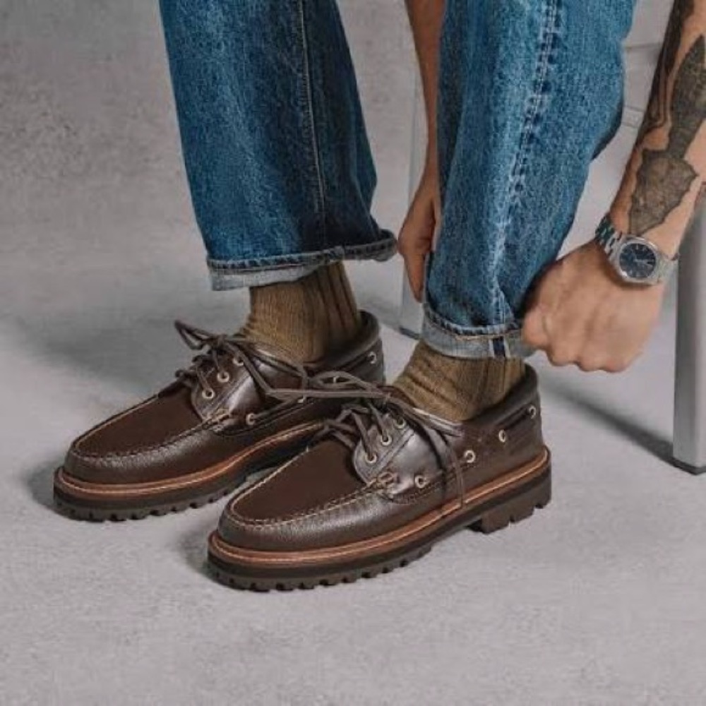 G. H. Bass 1876 Camp Moc in Brown Leather & Suede